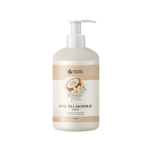 Vanília-Kókusz - Paraffinos kéz és lábápoló krém - 500ml
