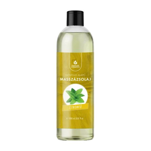 Diamond Cosmetics Aloe vera citromfű masszázsolaj 1 liter, hidratáló és frissítő testápoló ola