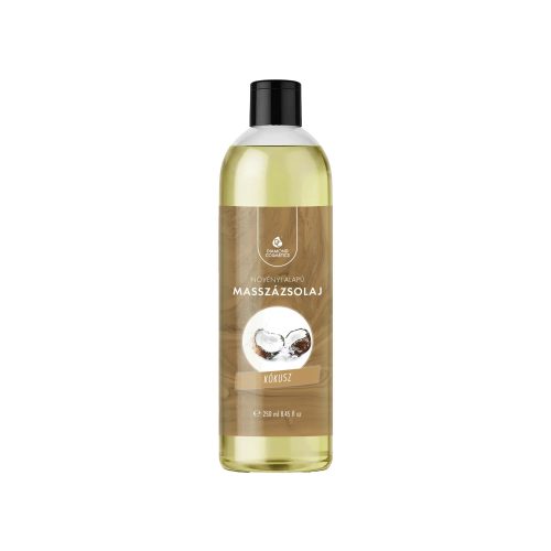 Diamond Cosmetics Masszázsolaj 250 ml kókuszos illattal, hidratáló és bőrápoló olaj