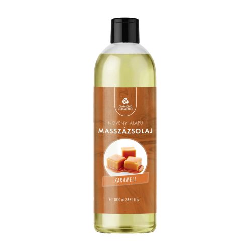Diamond Cosmetics Masszázsolaj karamella illattal 1 liter, relaxáló és nyugtató hatással