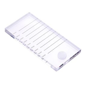   Műszempilla tartó üveg számozással és ragasztó tartóval