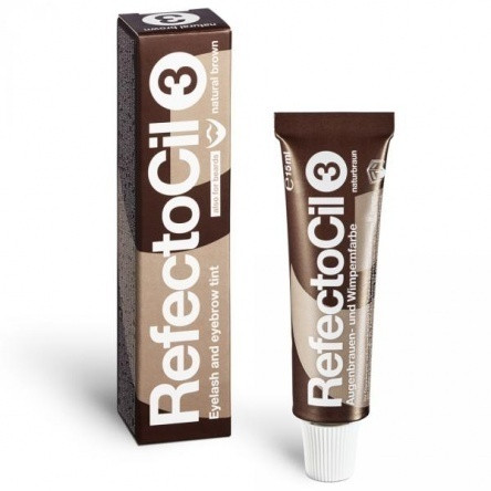 Szempilla- és szemöldökfesték - Természetes barna 15ml (RefectoCil)