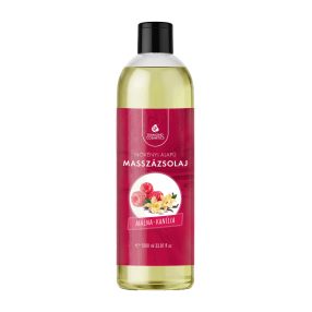 Diamond Cosmetics Málna–Vanília illatú masszázsolaj – 1 liter – Stresszcsökkentő és nyugtató hatású